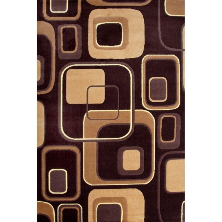 Alfombra Alfombra acrílica,Estilo retro años 70, tacto suave. 236 - Imagen 2
