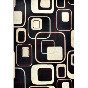 Alfombra Alfombra acrílica,Estilo retro años 70, tacto suave. 236 - Imagen 3