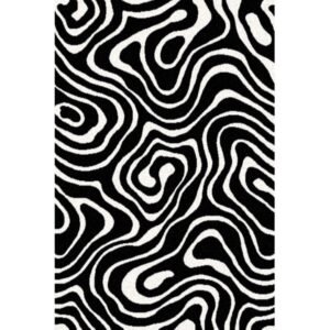 Alternative view of Alfombra DISEÑO MODERNO RAYAS ONDULADAS FONDO JASPEADO. 237