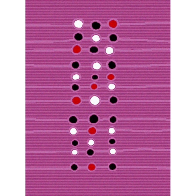 Alfombra DISEÑO MODERNO CIRCULOS Y FONDO RAYADO . 241 - Imagen 2