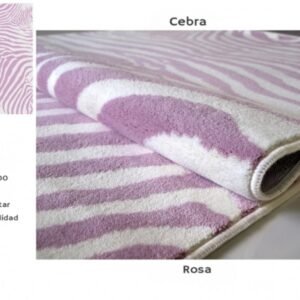 Alternative view of Alfombra Alfombra acrílica, diseño cebra, moderna, tacto suave. CEBRA
