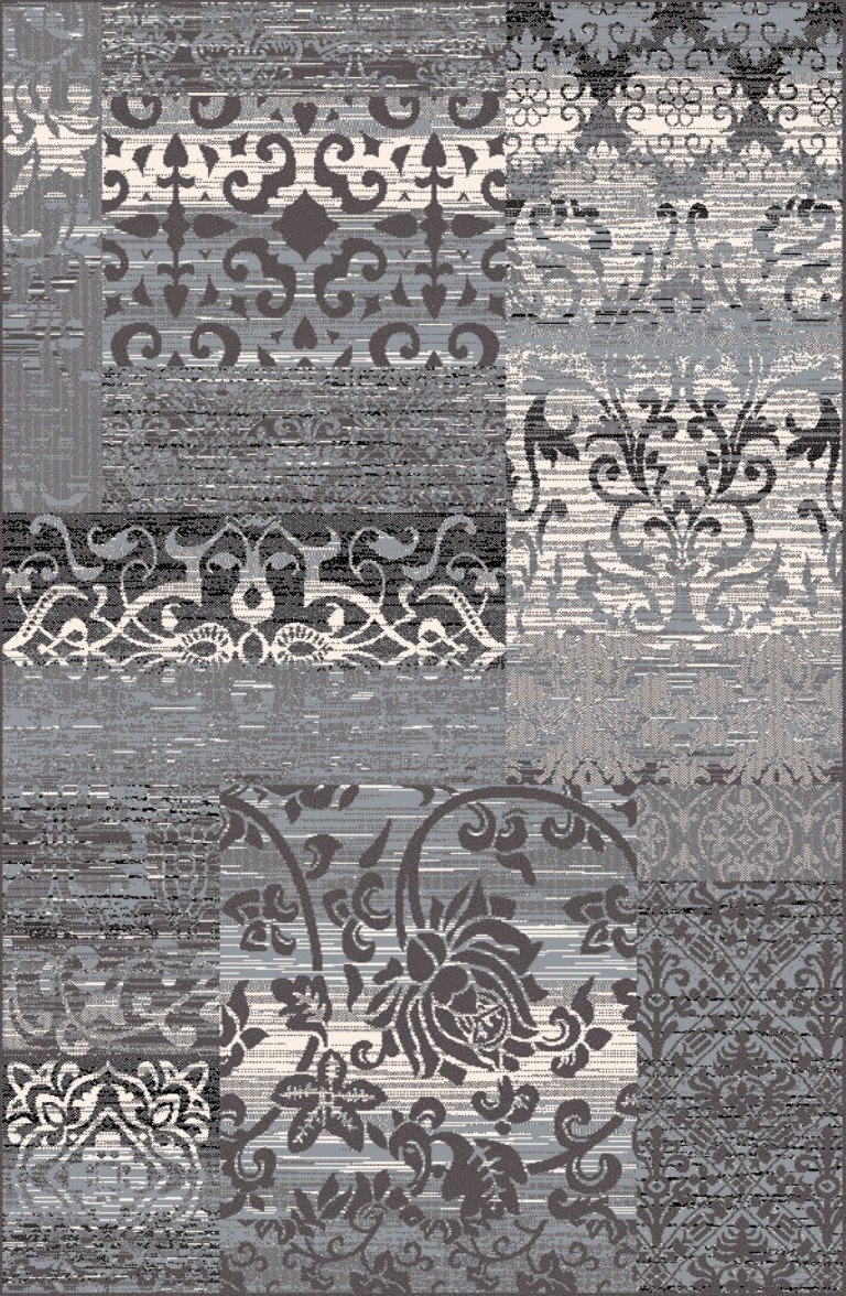 Alfombra Alfombra acrilica, diseño contemporáneo, patchwork. C-1 - Imagen 3