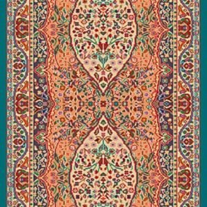 Alfombra Alfombra clásica, inspiración oriental, fabricada con materiales nobles. 820 - Imagen 4