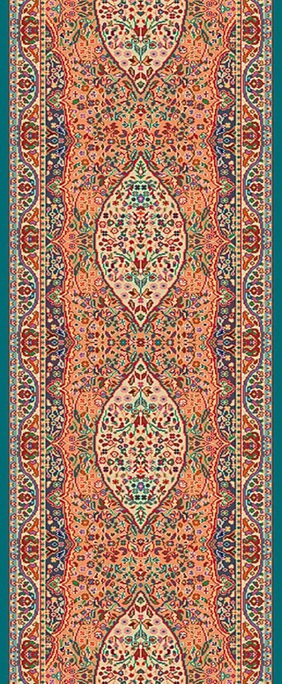 Alfombra Alfombra clásica, inspiración oriental, fabricada con materiales nobles. 820 - Imagen 4