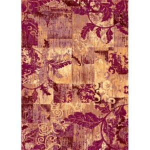 Alternative view of Alfombra Alfombra Neoclasica, fantasia Patchwork, fabricada con materiales nobles. 866
