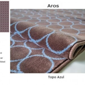 Alfombra Alfombra acrílica, diseño geométrico, moderna, tacto suave. AROS