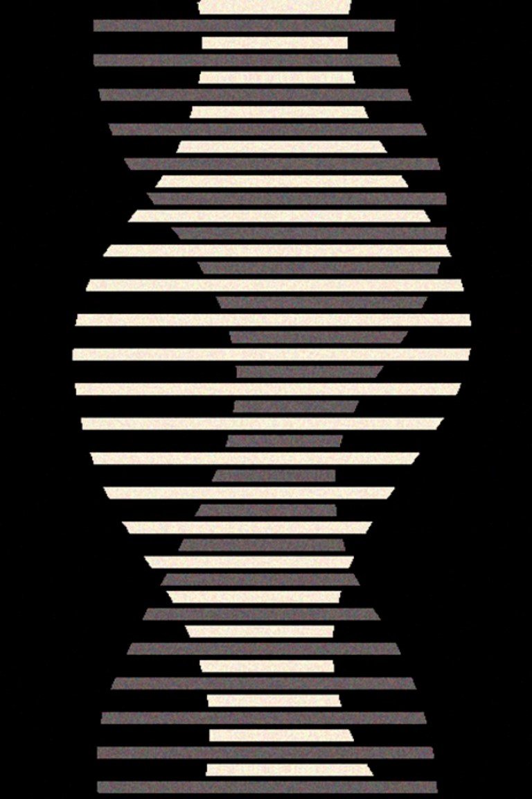 Alfombra Diseño moderno con rayas horizontales y onduladas con efecto relieve 428 - Imagen 3