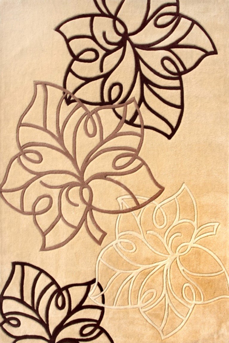 Alfombra Diseño moderno con hojas con efecto relieve 429 - Imagen 3