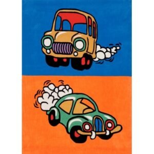 Alfombra Diseño infantil oso con globos efecto relieve B-12