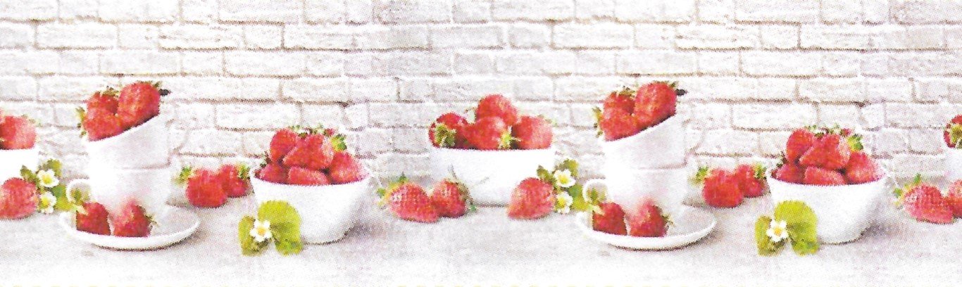 Alfombra Pasillo cocina antideslizante STRAWBERRY