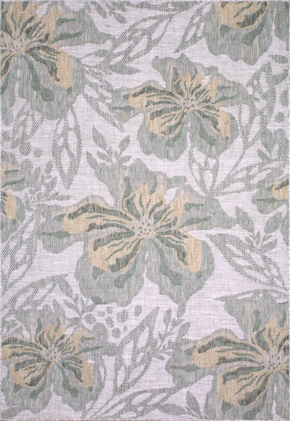 Alfombra Acrilica, Policromia,actual, imitación sisal, floral 020 - Imagen 2
