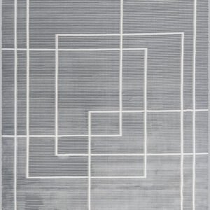 Alternative view of Alfombra Diseño actual, moderno, lineas dos altura, cuadros superpuestos 059