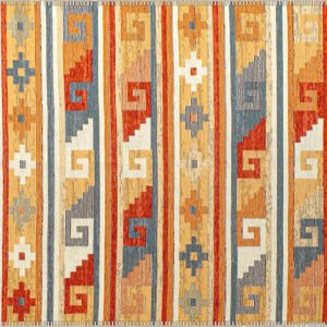 Alternative view of Alfombra Alfombra tipo Kilim, Algodón-polyester, fina, clasica. 301