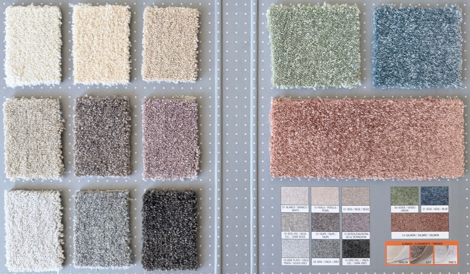 Alfombra Suave, resistente, antiestático, deméstico medio. LISO