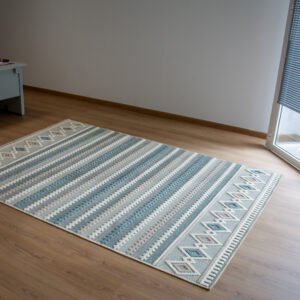 Alfombra Actual, resistente, algodón reciclado, lavable,In-Out. 186