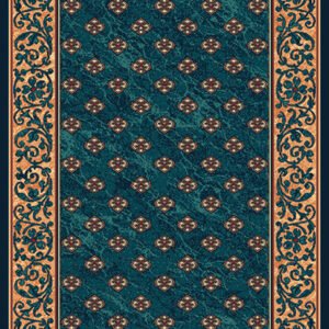 Alternative view of Alfombra Diseño neoclásico fondo liso 818