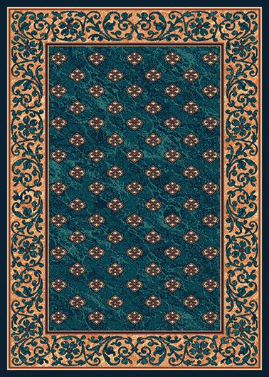 Alfombra Diseño neoclásico fondo liso 818 - Imagen 2
