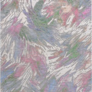 Alfombra Moderna alfombra con mucho color, abstracta, relieve. 102